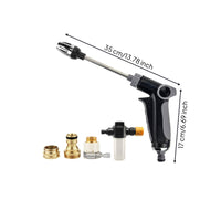 Car Wash with Foam Bottle Handheld Hose Nozzle Long-Lasting
