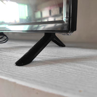 Plastic TV Stand Base with Screws, Fits 24-43 Inch TVs, Black, Separate Packaging