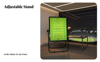 Dry Erase Freestanding Soccer Board Portable Soccer Coaching Board Height Adjustable for Coaches, PE Teachers, Training, Locker Room