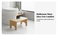 crouchting Stool Anti-Slip Bathroom Accessory Improves Posture for Home, Children
