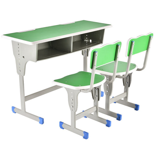 2 Pieces Children's Writing Desk and Study Table with Chair and School Furniture and Storage Compartment Engineered with Steel Frame and Ergonomic Features Suitable for Home Classroom Tutoring