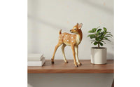 7 Pieces Decorative Deer Statue Hand Painted Realistic Deer Statue Weather-Resistant for Outdoor