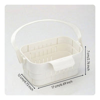Retractable Sink Drain Basket Foldable over-the-Sink Strainer Basket Hanging Plastic Compact for Small Kitchen