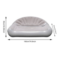 Inflatable Sofa with Backrest Foldable Inflatable Sofa Comfortable Lounge Seat for Campers, Camping, Living Room