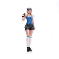 1/18 Miniature Lady Figure Detailed Face Female Miniature Figurine Standing Pose