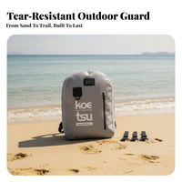 Waterproof Fishing Backpack Outdoor Paddleboard Bag Sturdy Backpack with D-Loop Lightweight for Anglers, Paddleboarders, Paddleboarding, Kayaking
