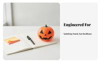 Pumpkin | Smooth Glossy Finish, Jack-O'-Lantern Ornament, for Desk