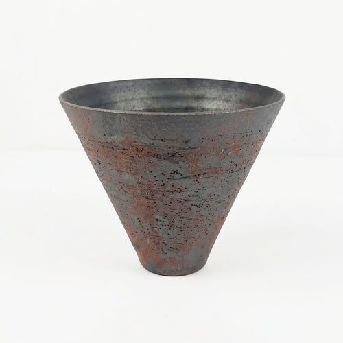 Wabi-Sabi Ceramic Vase, Handmade Rustic Texture