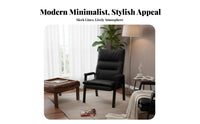 Armless Upholstered Chair spinal Support Indoor Furniture for Game Players, Adults