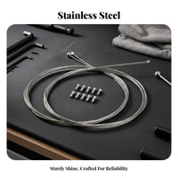 Bike Brake Gear Selector Inner Wire Kit Rust Resistant Bike Brake and Gear Selector Wire Kit Universal Cycle Drive Line Set