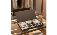 Eyeglass Storage Box Oxford Cloth Divided Eyeglass Case Rectangular