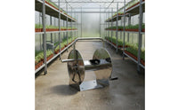 Stainless Metal Hose Reel Hose Reel Cart Freestanding for Watering Plants