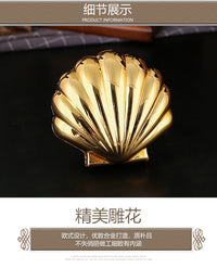 新款贝壳金色首饰盒小众精美项链耳饰收纳盒卧室轻奢饰品配件收纳