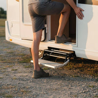 Manual RV Step Foldable Single Folding Motorhome Effortless Step to Operate Vehicle Accessory