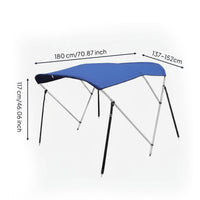 Bimini Top Waterproof Aluminum Frame Boat Canopy 600D Oxford Cloth for Yacht