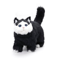 Cat Figurine Naturalistic Cat Ornament Compact Sculpture for Animal Lovers, Desk, Shelf