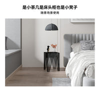亚克力客厅边几茶几ins风可移动小床头柜小型创意轻奢现代简约 琥珀棕