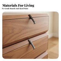Rotating Drawer Nightstand Wabi-Sabi Aesthetic Rotating Storage Cabinet