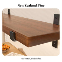 Bracketed Shelf Board Shelf Retro Design Wall Decoration Strong Load-Bearing