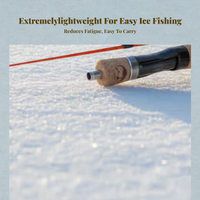 Ice Fishing Rod, Portable Mini, Sturdy Tip, Cork Handle