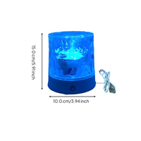 Water Ripple Rotating Night Light, Romantic Mood Lamp