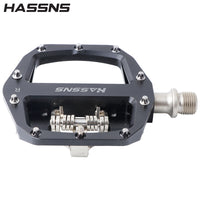 HASSNS M201 Dual-Use Pedals for Mountain and Road Bikes, Alloy