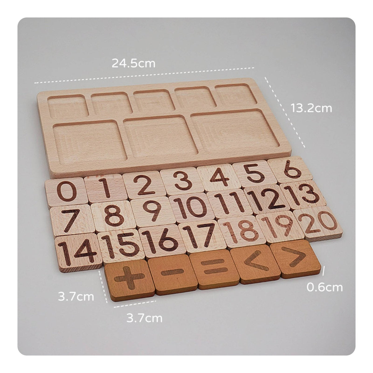 Arithmetic Board Handsmath Board with Tiles Educational Learning Toy for Preschoolers, Preschool Classrooms, Homeschooling