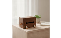 Wooden Tissue Box Cartoon Tissue Box Rectangular for Desktop, Living Room