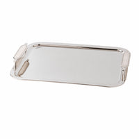 Tabletop Decorative Tray with Branch Handles Hammered Decorative Serving Tray Polished Sculptural for Home Decorators, Hosts, Dining Table, Living Room, Entryway