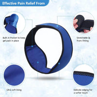 Jaw Ice Pack Head Wrap for Facial Swelling and Tooth Pain Relief