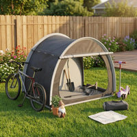 Foldable Bike Shelter Large Opening Portable Bike Storage Tent Covered