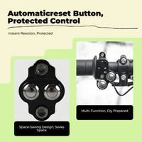 Waterproof metal push button, auto-lock