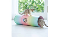Cat Tunnel Mat Foldable Feline Play Tunnel with Mat Soft for Apartments
