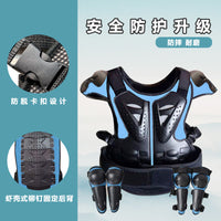 Motorcycle Protective Gear Set for Kids, Knee Pads and Elbow Pads, Skateboarding and Roller Skating