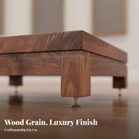 Solid Wood Amplifier Stand Heavy Duty High-Fidelity Equipment Stand Minimalist Design Single Tier Audio Foundation for Audiophiles, Home Theater