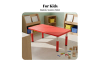 Kids Table and Chair Set Rounded Corners Childrens Table and Chair Set Easy to Clean Preschool Classroom Furniture for Parents, Bedroom