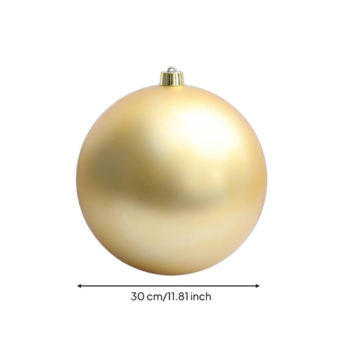 Matte Gold Christmas Ball Ornament Satin Christmas Ornament Minimalist Bauble Odorless for Mantel, Storefront
