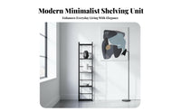 Space-Saving Tall Narrow storage unit Multi-Tier Storage Rack adaptable Display Shelf Stable Design for Apartment Dwellers, Students, Homeowners, Bedroom, Living Room, Small Spaces, Hallway