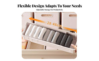 Multi-Compartment Container Foldable Expandable Compartment Box for Homeowners