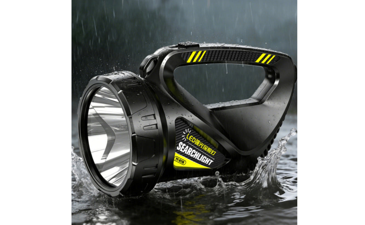 Digital Display Rechargeable LED Searchlight Carry Handle Handheld LED Searchlight Long Range Handheld Beam Light Super Bright