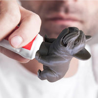 Funny Design French Bulldog-Design Toothpaste Cap Novelty Design Dog-Shaped Toothpaste Cap Gift Idea French Bulldog-Design Tube Topper Easy to Clean