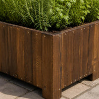 Durable Outdoor Wooden Planter Box for Garden Patio, Moisture-proof and Rot-Resistant