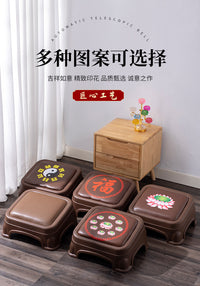 塑料佛堂拜凳莲花拜佛凳家用拜佛垫寺庙蒲团跪拜垫可收纳佛前拜垫