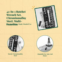 Dual-head ratchet wrench for auto repair