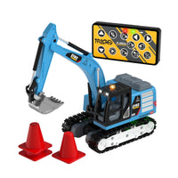 1:64 Rc Digger USB-Charged Mini Digger Toy Automatic Demonstration for Kids