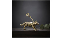 Brass German Herder Figurine Handcrafted Detail German Herder Table Ornament Vintage Style House Decoration for Shelf