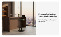 Adjustable rotate Stool with rear supportrest Minimalist Design for Adults, Entertainers