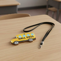 Waterproof Classroom Hallway Pass Long-Lasting Restroom Pass Badge Lightweight for Students