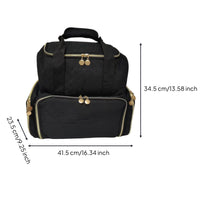 Quilted Duffle Bag Soft-Sided Quilted Travel Bag Padded Travel Case Multi-Compartment Lightweight for Travelers, Business Trips