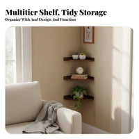 Fan-Shaped surface-mounted Shelf toolno-drill installation Fan-Shaped Corner Shelf